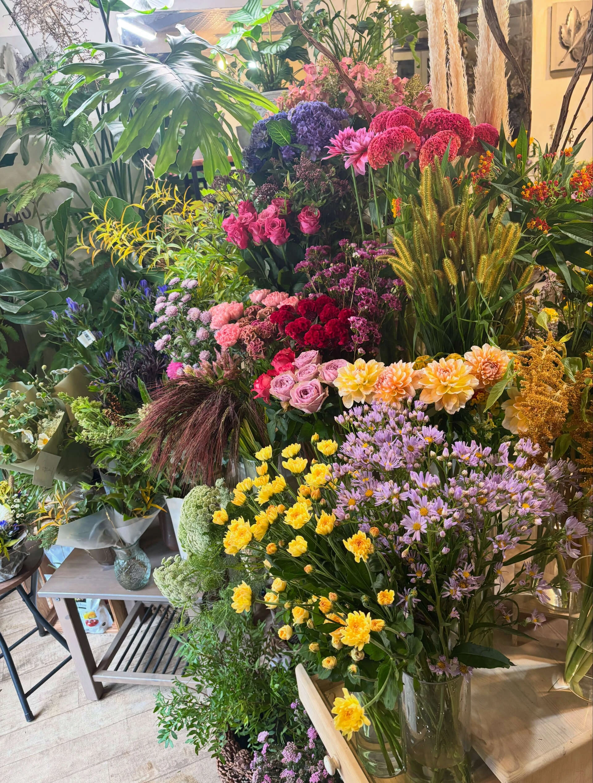 週末のお花
