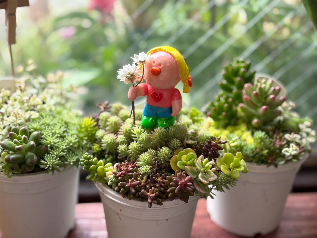 ちいさな手に、お花をぎゅっと