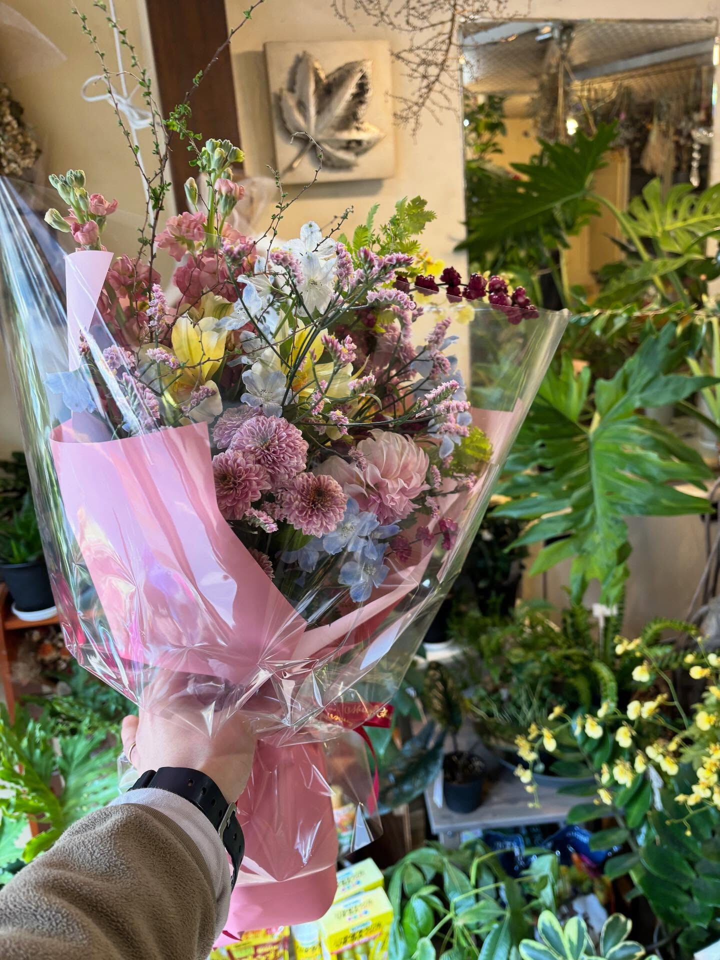 卒業式の花、ご注文いただきました🌸